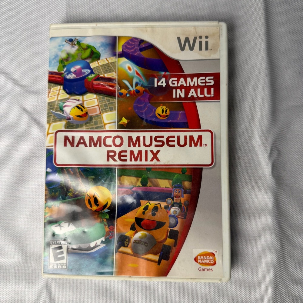 Namco Museum Remix Nintendo Wii Game White Arcade Classics Retro Family Gift